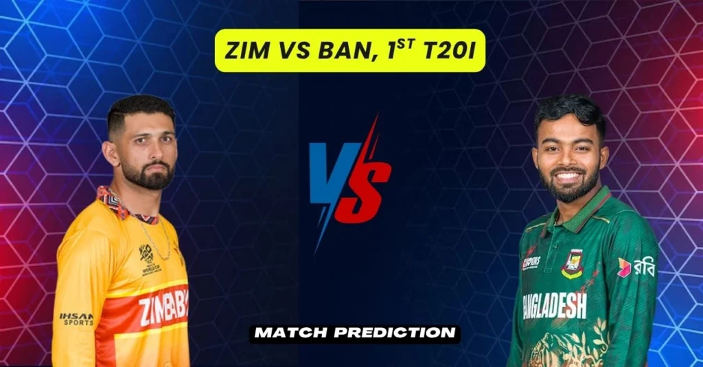 ZIM vs BAN, 1st T20I, Match Prediction: Who will win today’s game between Zimbabwe and Bangladesh? ZIM vs BAN, 1st T20I, Match Prediction: Who will win today’s game between Zimbabwe and Bangladesh?