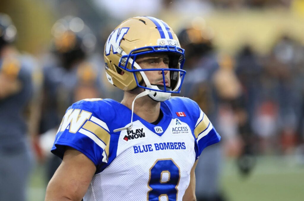 Zach Collaros questionable for Winnipeg Blue Bombers against Argonauts