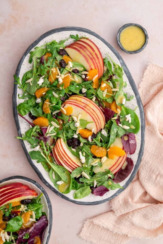 Zesty Mandarin Orange Salad with Apples - Carmy