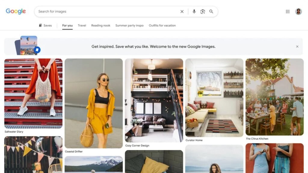 el buscador ahora se parece más a Pinterest y permite crear imágenes con IA el buscador ahora se parece más a Pinterest y permite crear imágenes con IA