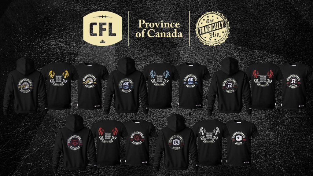 Ahead by a century: CFL partners with The Tragically Hip for limited-edition merchandise line Ahead by a century: CFL partners with The Tragically Hip for limited-edition merchandise line