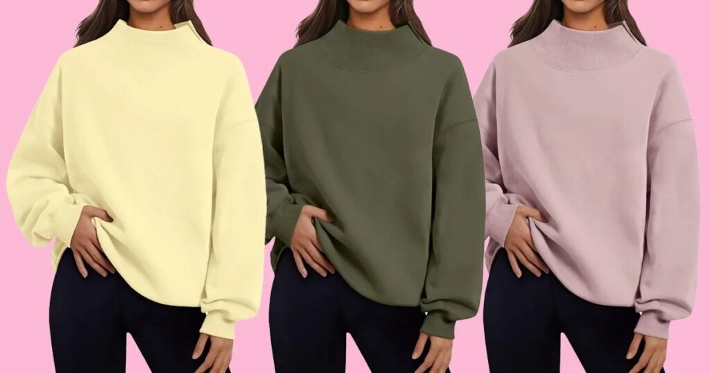 Amazon’s Super Soft Mock Neck Sweatshirt Is Perfect for Fall Amazon's Super Soft Mock Neck Sweatshirt Is Perfect for Fall