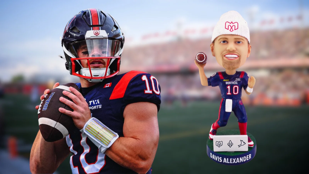 Bobblehead tribute prompted ’emotional week’ for Montreal Alouettes’ Davis Alexander Bobblehead tribute prompted 'emotional week' for Montreal Alouettes' Davis Alexander