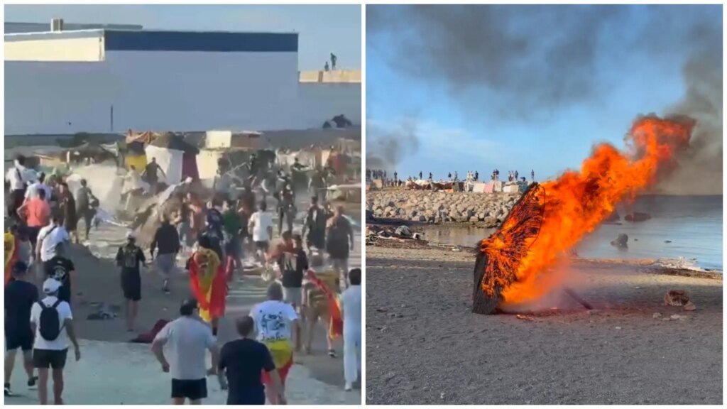 Ceuta protesters clash with police after storming migrant camp
