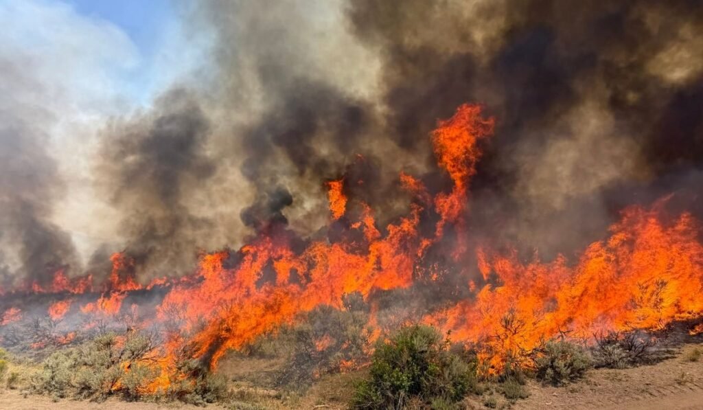 Dangerous wildfire keeps crews from reaching helicopter crash in Utah Dangerous wildfire keeps crews from reaching helicopter crash in Utah