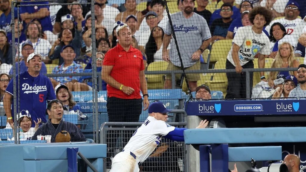 Dodgers 1B Freddie Freeman listed as day-to-day after fall into dugout Dodgers 1B Freddie Freeman listed as day-to-day after fall into dugout
