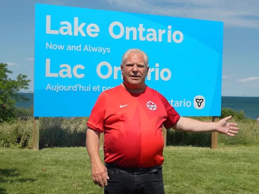 Doug Ford erects sign to remind Donald Trump ‘it’s Lake Ontario now and forever’ Doug Ford erects sign to remind Donald Trump 'it's Lake Ontario now and forever'