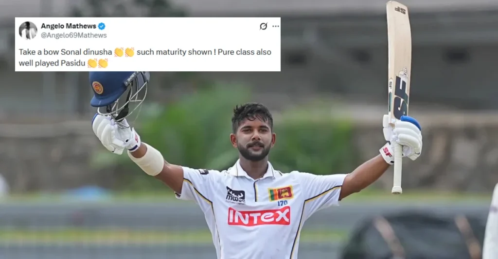 Fans erupt as Sonal Dinusha hits stunning century on Day 4 of Colombo Test – SL vs IND
