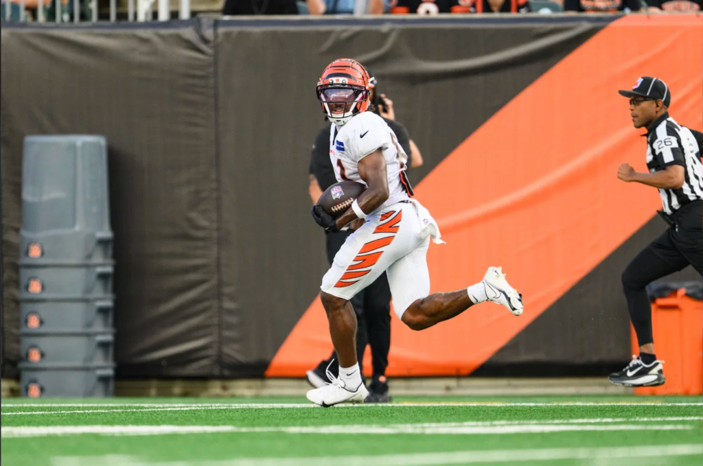 Former Riders receiver Dohnte Meyers impresses Ja’Marr Chase at Cincinnati Bengals training camp Former Riders receiver Dohnte Meyers impresses Ja'Marr Chase at Cincinnati Bengals training camp