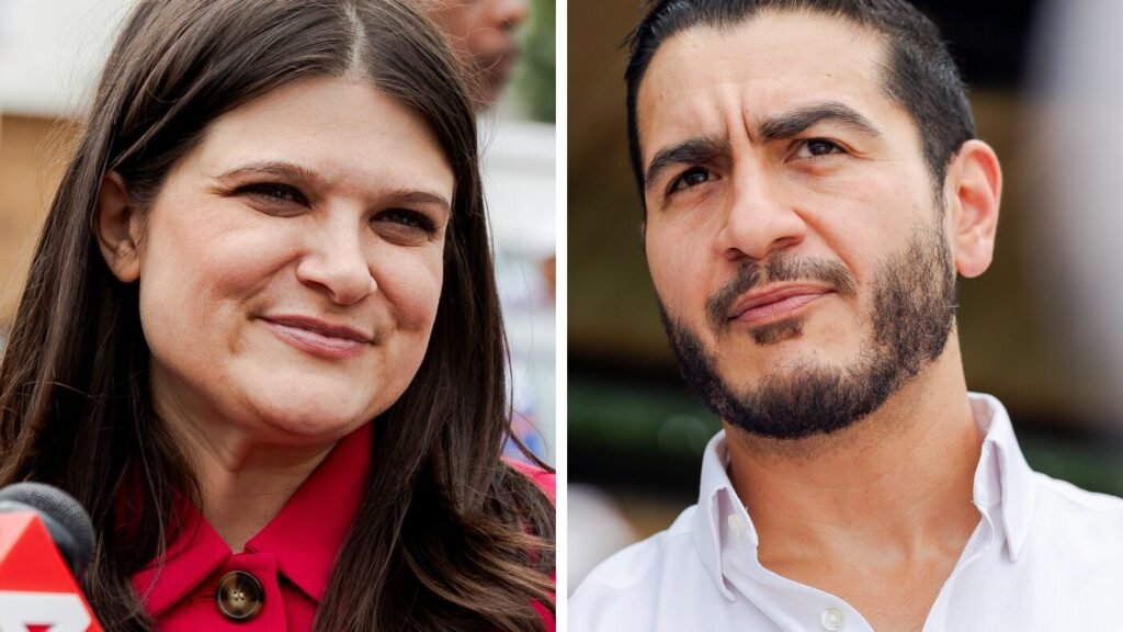 In the race for Senate in Michigan, multiple party fights are colliding for Democrats : NPR In the race for Senate in Michigan, multiple party fights are colliding for Democrats : NPR