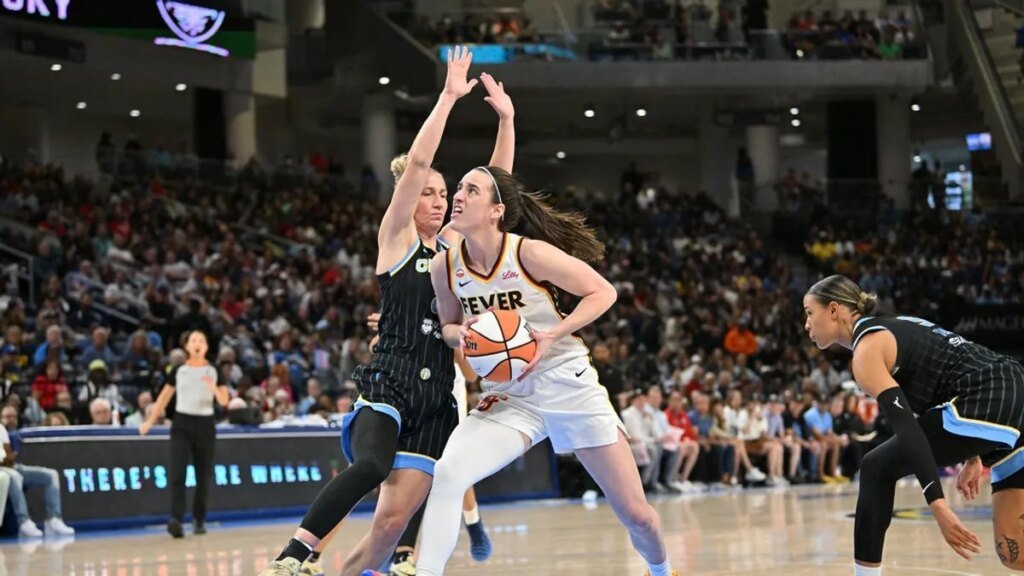 Kelsey Mitchell, Caitlin Clark spark Fever past Sky Kelsey Mitchell, Caitlin Clark spark Fever past Sky