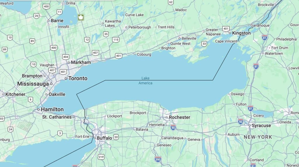 Lake Ontario now 'Lake America' on Google Maps in the U.S.