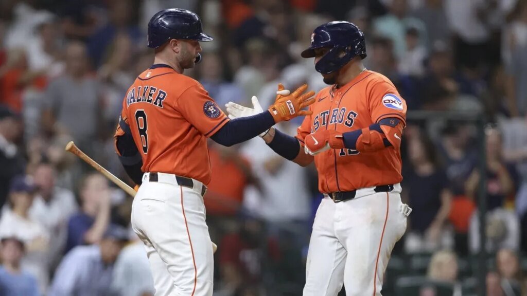 MLB roundup: Astros back atop AL West with rout of rival Rangers MLB roundup: Astros back atop AL West with rout of rival Rangers