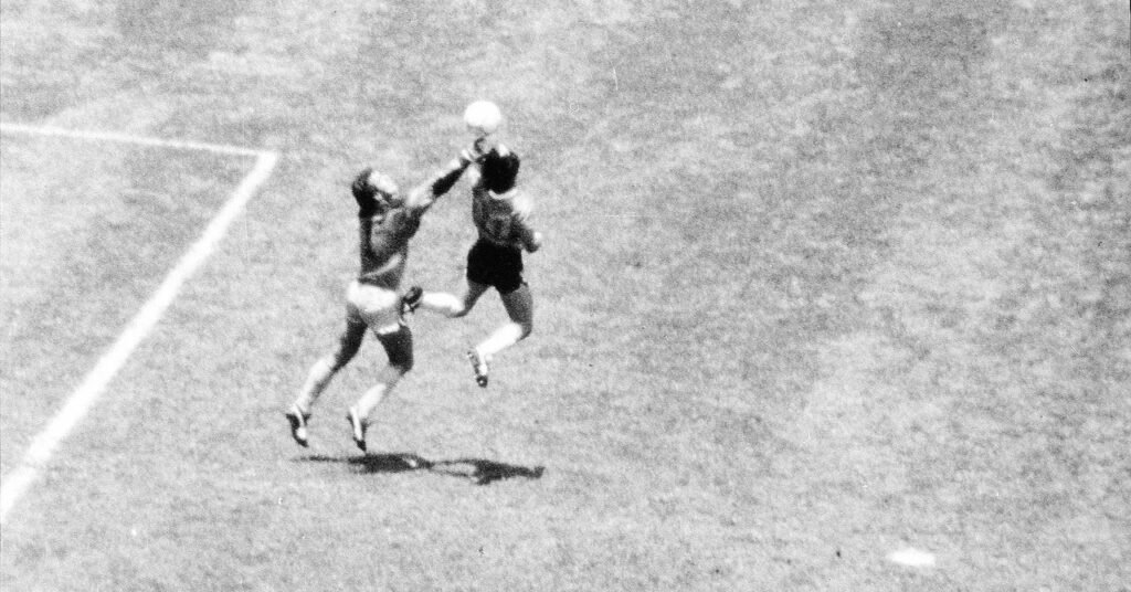 Maradona’s ‘Hand of God’ ball sells for £2.5m at auction Maradona's 'Hand of God' ball sells for £2.5m at auction