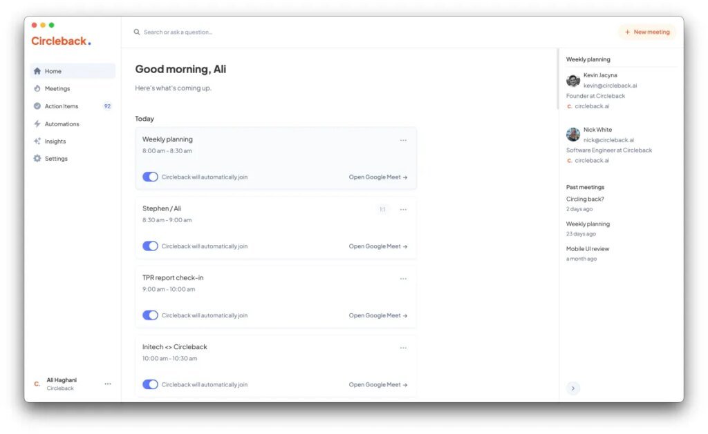Meeting notetaker Circleback adds a free tier to attract more customers Meeting notetaker Circleback adds a free tier to attract more customers
