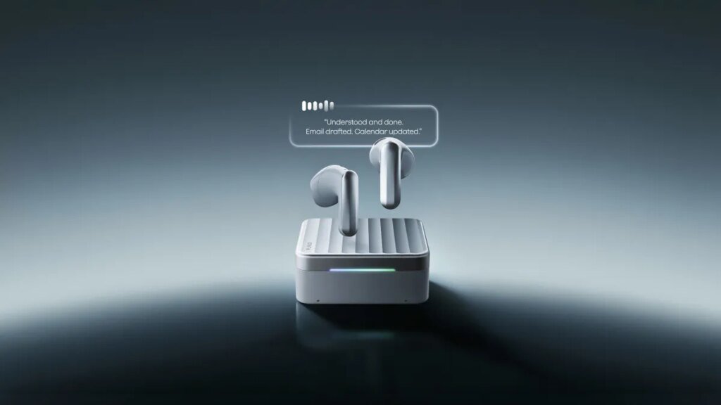 Plaud's new earphones come with an eSIM-enabled case for talking to AI agents