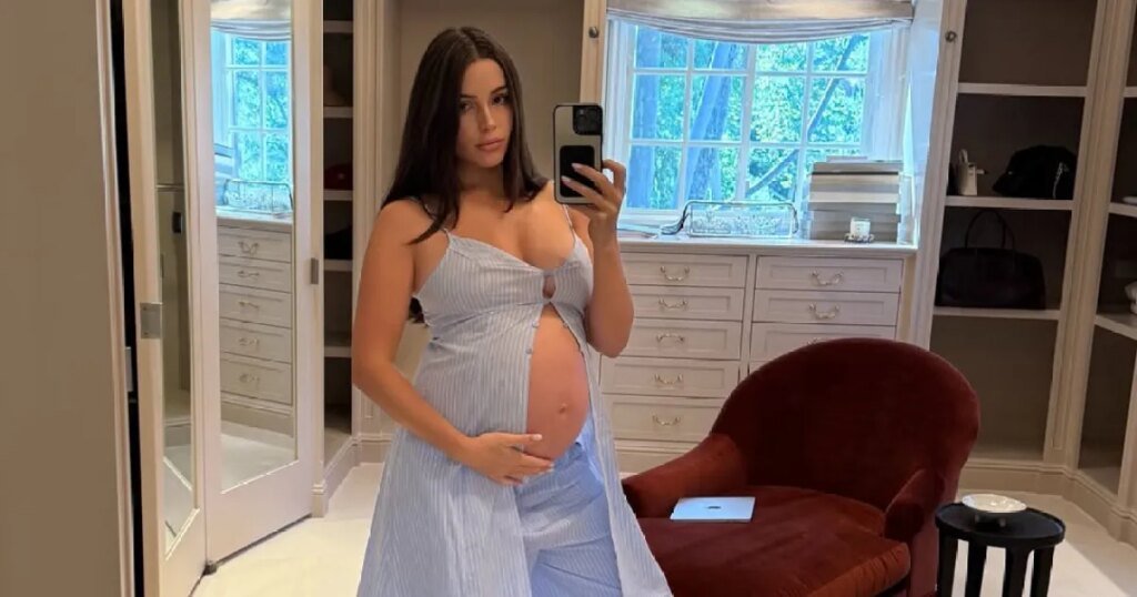 Pregnant Olivia Culpo Shows Off Bare Baby Bump in Comfy PJs