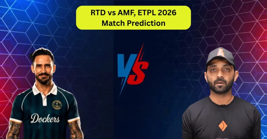 RTD vs AMF, ETPL 2026, Match Prediction: Who will win today’s game between Rotterdam Dockers and Amsterdam Flames? RTD vs AMF, ETPL 2026, Match Prediction: Who will win today’s game between Rotterdam Dockers and Amsterdam Flames?