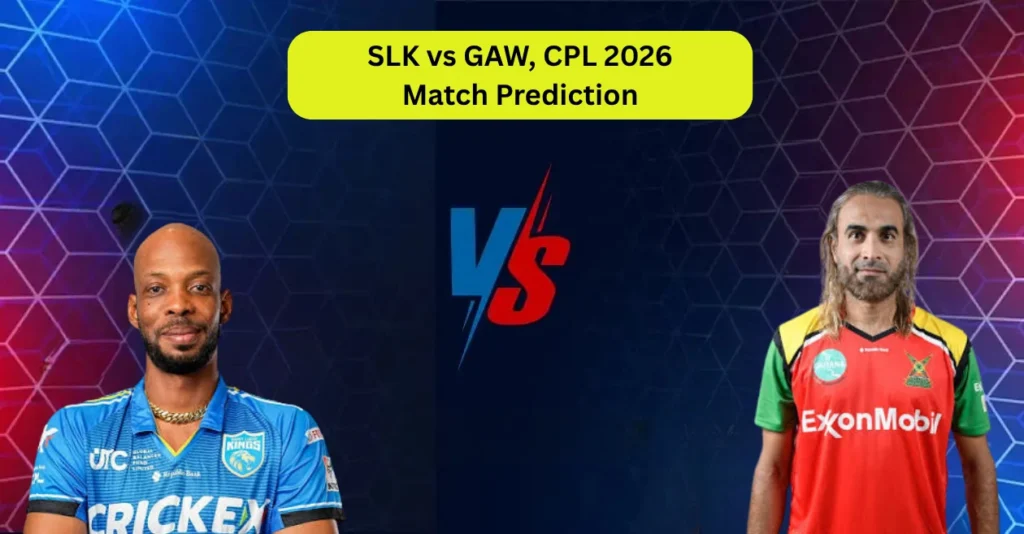 SLK vs GAW, CPL 2026, Match Prediction: Who will win today’s game between Saint Lucia Kings and Guyana Amazon Warriors? SLK vs GAW, CPL 2026, Match Prediction: Who will win today’s game between Saint Lucia Kings and Guyana Amazon Warriors?