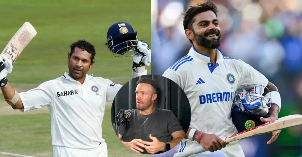 Sachin Tendulkar or Virat Kohli? AB de Villiers picks the better Test batter Sachin Tendulkar or Virat Kohli? AB de Villiers picks the better Test batter