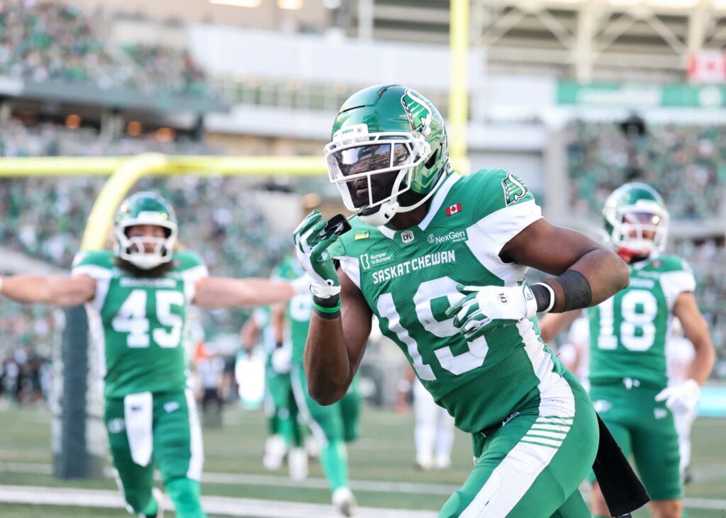 Samuel Emilus, James Letcher Jr. return for Saskatchewan Roughriders in B.C. Samuel Emilus, James Letcher Jr. return for Saskatchewan Roughriders in B.C.
