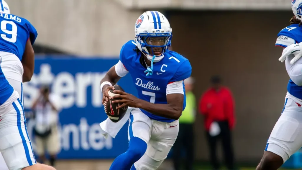 Saskatchewan Roughriders add SMU QB Kevin Jennings to negotiation list