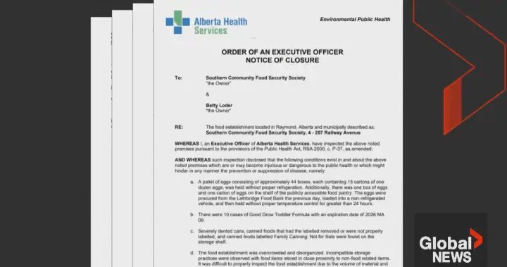Southern Alberta charity closes permanently following AHS shutdown – Lethbridge Southern Alberta charity closes permanently following AHS shutdown - Lethbridge