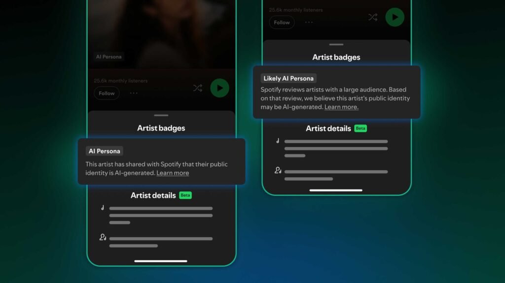 Spotify to label AI-generated artists, stop promoting them