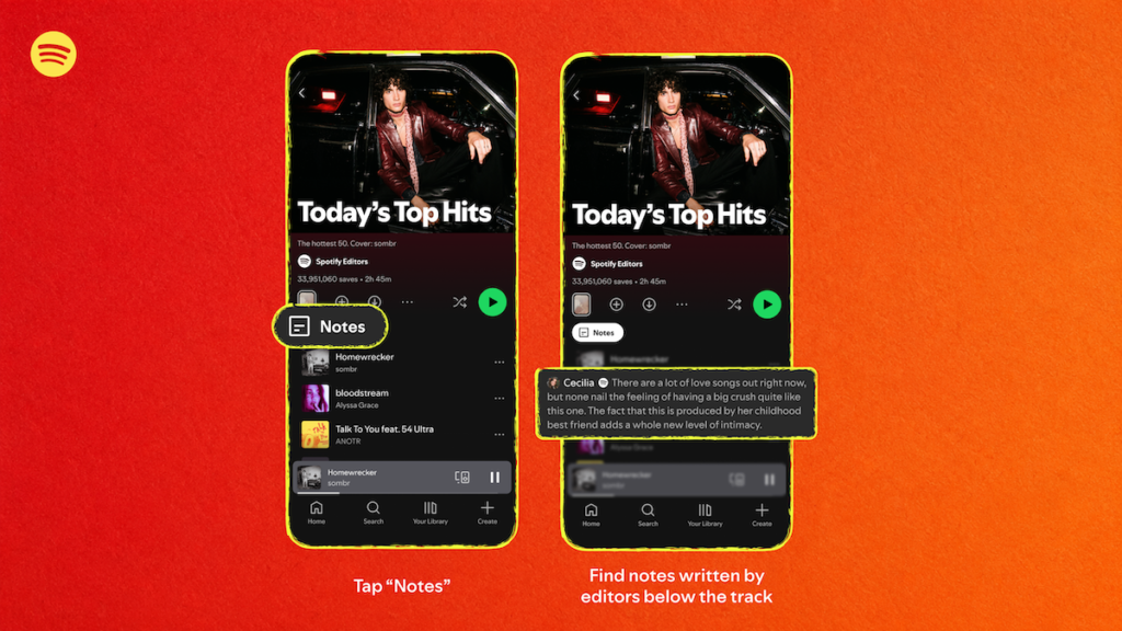 Spotify’s new Playlist Notes let users and editors explain their song picks Spotify’s new Playlist Notes let users and editors explain their song picks