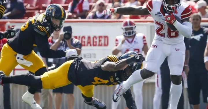Stampeders score late for 28-23 win over Ticats Stampeders score late for 28-23 win over Ticats