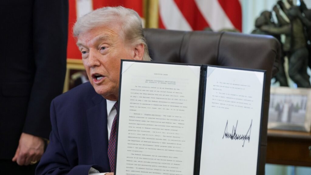 Supreme Court halts a ruling on Trump mail voting order : NPR Supreme Court halts a ruling on Trump mail voting order : NPR