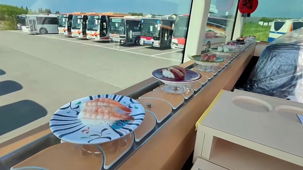 Tokyo's Sushi Bus Combines Conveyor Belt Dining With Open-Air Sightseeing