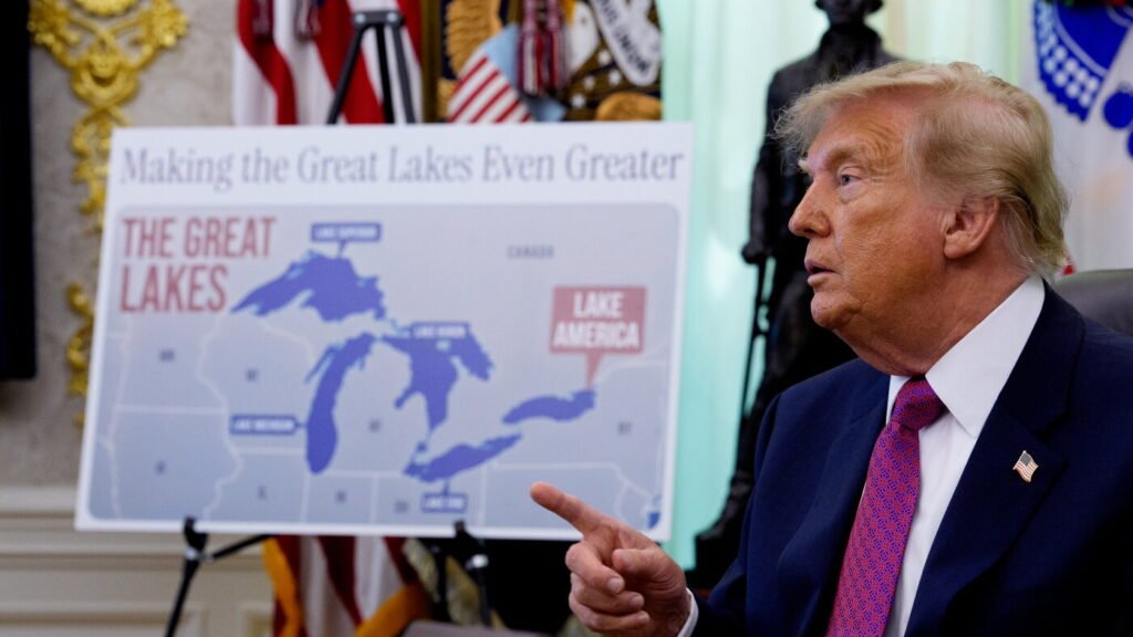 Trump directs federal government to rename Lake Ontario to Lake America : NPR Trump directs federal government to rename Lake Ontario to Lake America : NPR