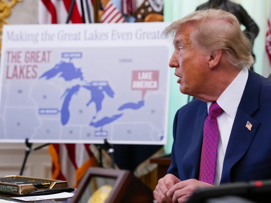 Trump signs executive order to rename Lake Ontario as Lake America Trump signs executive order to rename Lake Ontario as Lake America