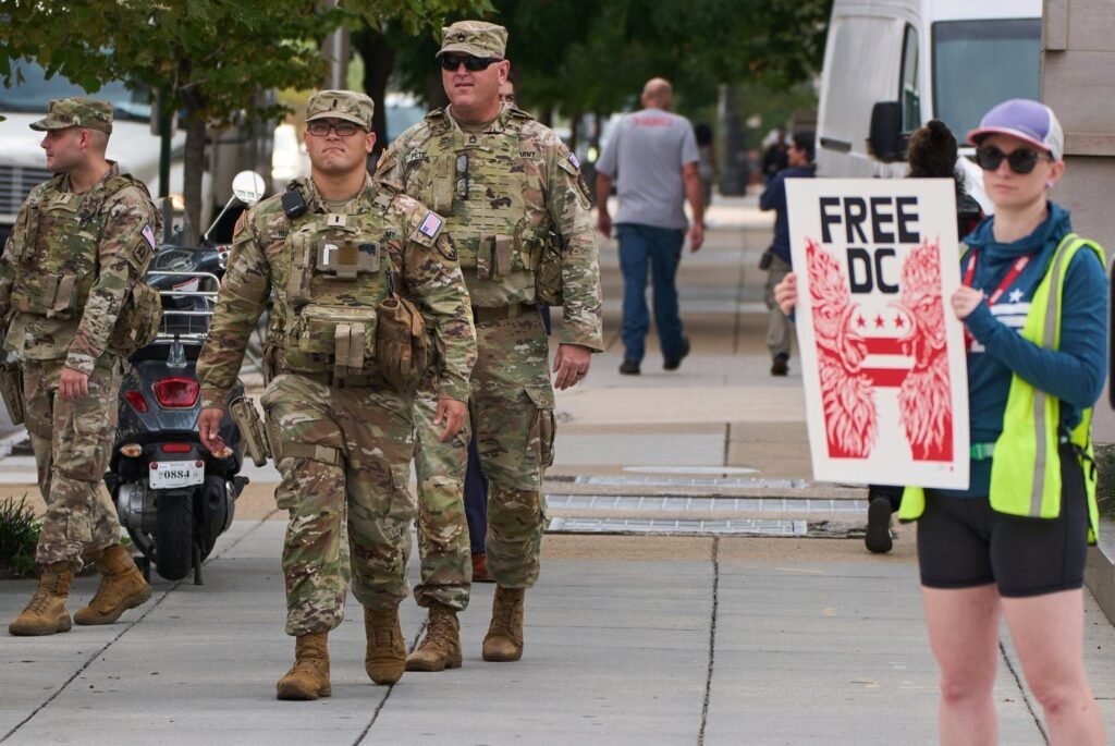 Trump threatens lawsuit against nonprofit that questioned whether National Guard plan lessened crime Trump threatens lawsuit against nonprofit that questioned whether National Guard plan lessened crime