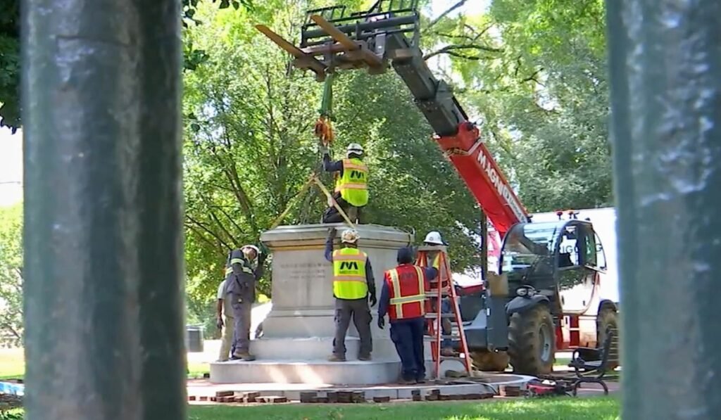 Virginia removes three Confederate memorials Virginia removes three Confederate memorials