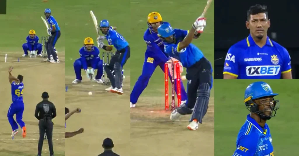 WATCH: Gudakesh Motie rattles Roston Chase’s stumps with a quicker delivery as Barbados Tridents beat St Lucia Kings in CPL 2026 WATCH: Gudakesh Motie rattles Roston Chase’s stumps with a quicker delivery as Barbados Tridents beat St Lucia Kings in CPL 2026