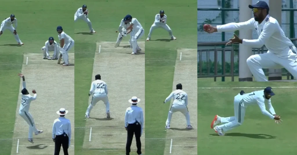 WATCH: Smaran Ravichandran pulls off stunning reflex catch to dismiss Abdul Samad in Duleep Trophy 2026 WATCH: Smaran Ravichandran pulls off stunning reflex catch to dismiss Abdul Samad in Duleep Trophy 2026
