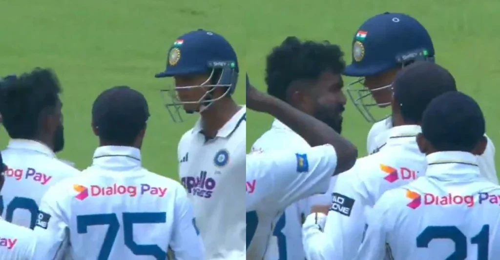 WATCH: Yashasvi Jaiswal indulges in physical altercation with Asitha Fernando on Day 1 of Colombo Test – SL vs IND WATCH: Yashasvi Jaiswal indulges in physical altercation with Asitha Fernando on Day 1 of Colombo Test – SL vs IND