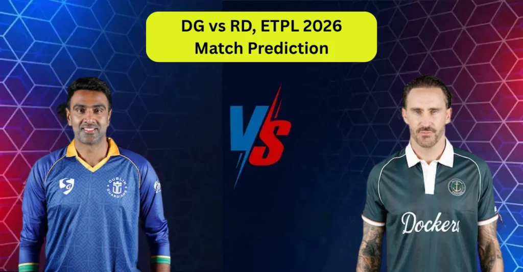 DG vs RD, ETPL 2026, Match Prediction: Who will win today’s game between Dublin Guardians and Rotterdam Dockers? DG vs RD, ETPL 2026, Match Prediction: Who will win today’s game between Dublin Guardians and Rotterdam Dockers?