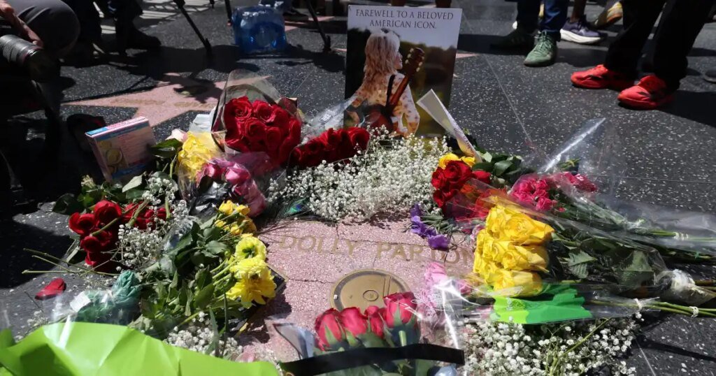 Dolly Parton’s Walk of Fame Star Vandalized, Flowers Stolen Dolly Parton's Walk of Fame Star Vandalized, Flowers Stolen
