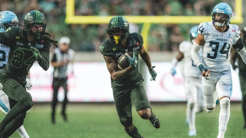 KeeSean Johnson non-participant in practice with Saskatchewan Roughriders KeeSean Johnson non-participant in practice with Saskatchewan Roughriders