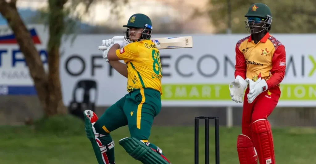 Lhuan-dre Pretorius powers South Africa to dominant win over Zimbabwe in 4th game of T20I tri-series Lhuan-dre Pretorius powers South Africa to dominant win over Zimbabwe in 4th game of T20I tri-series